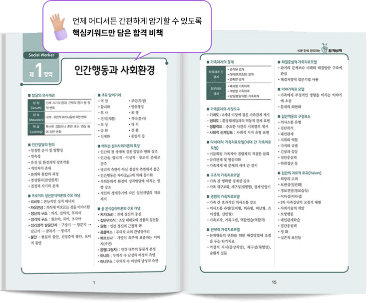 언제 어디서든 간편하게 암기할 수 있도록 핵심키워드만 담은 합격 비책